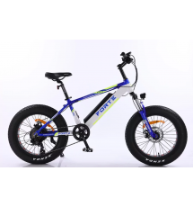 Аккумуляторный велосипед Forte Rider (рама 14"/колеса 20"), сине-белый