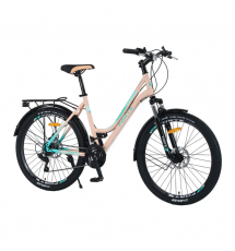 Велосипед Forte Evrika (рама 19"/колеса 26") голубо-бежевый