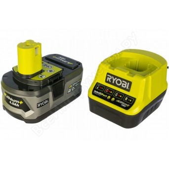 Зарядное устройство Ryobi RC18120-140 + аккумулятор 18В, 4,0 А/ч
