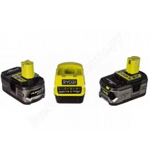 Зарядное устройство Ryobi RC18120-240 + 2 аккумулятора 18В, 4,0 А/ч