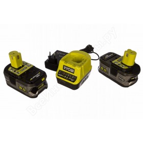 Зарядное устройство Ryobi RC18120-250 + 2 аккумулятора 18В, 5,0 А/ч