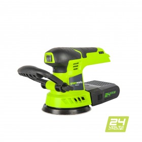 Эксцентриковая шлифмашинка аккумуляторная Greenworks G24ROS