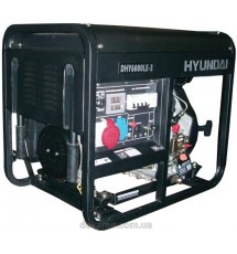 Дизельный генератор Hyundai DHY-6000LE3   колеса(3-х фазный)